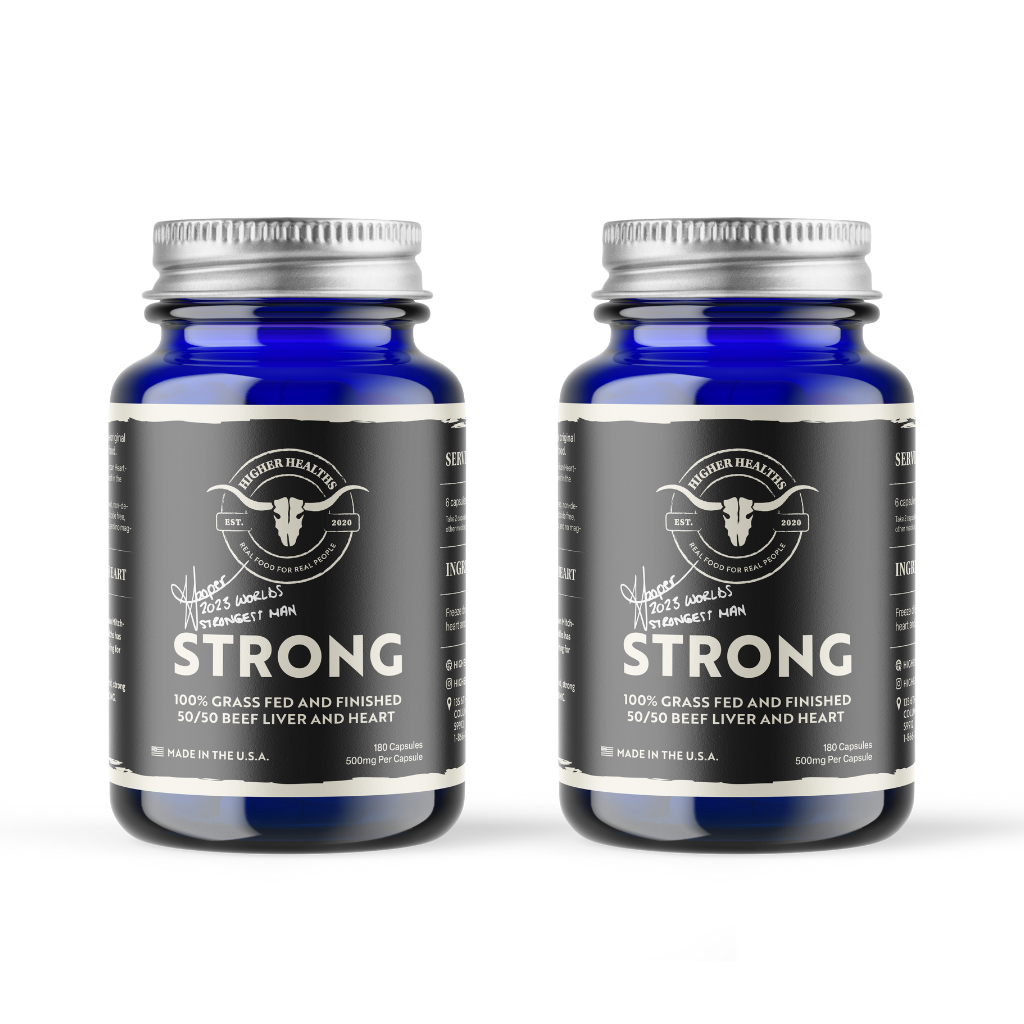 2 Pack - STRONG - Inspired by World's Strongest Man Champion Mitchell Hooper - Higher Healths 